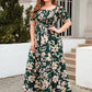 Vestido Floral Plus Size Decote quadrado